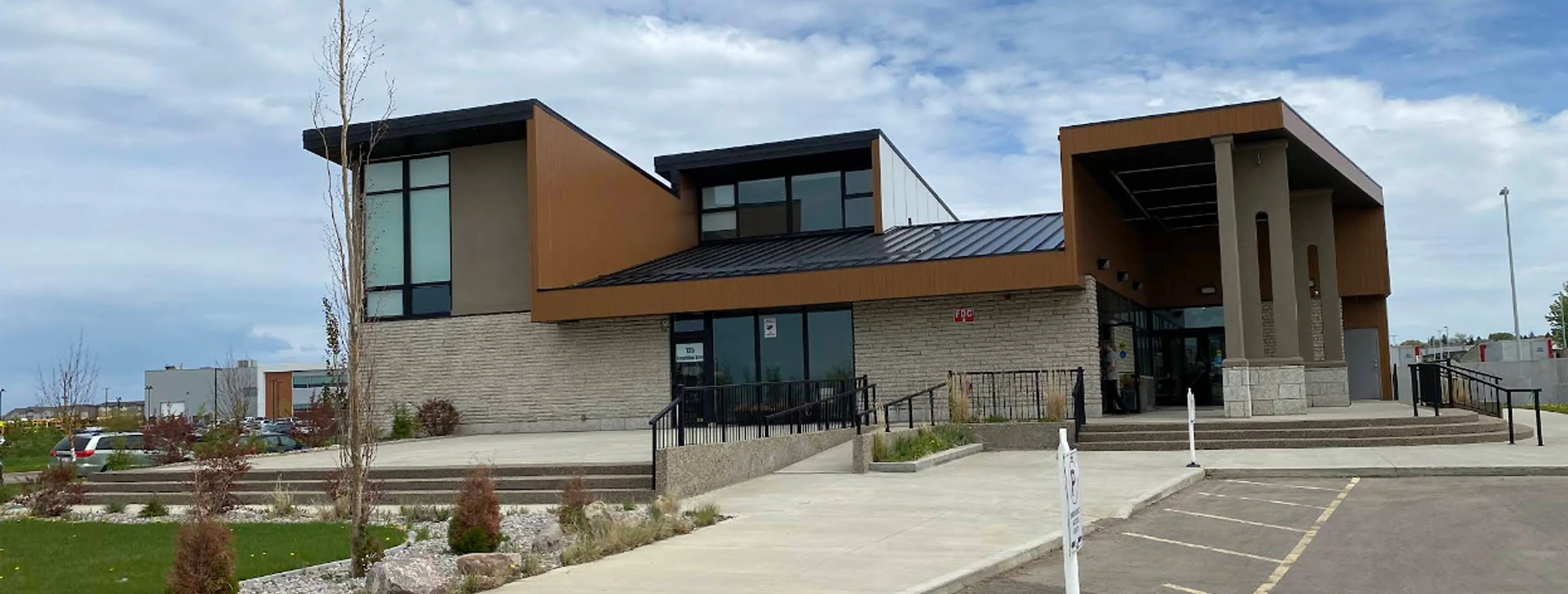 Exterior view of Masjid in the Park Sherwood Park building